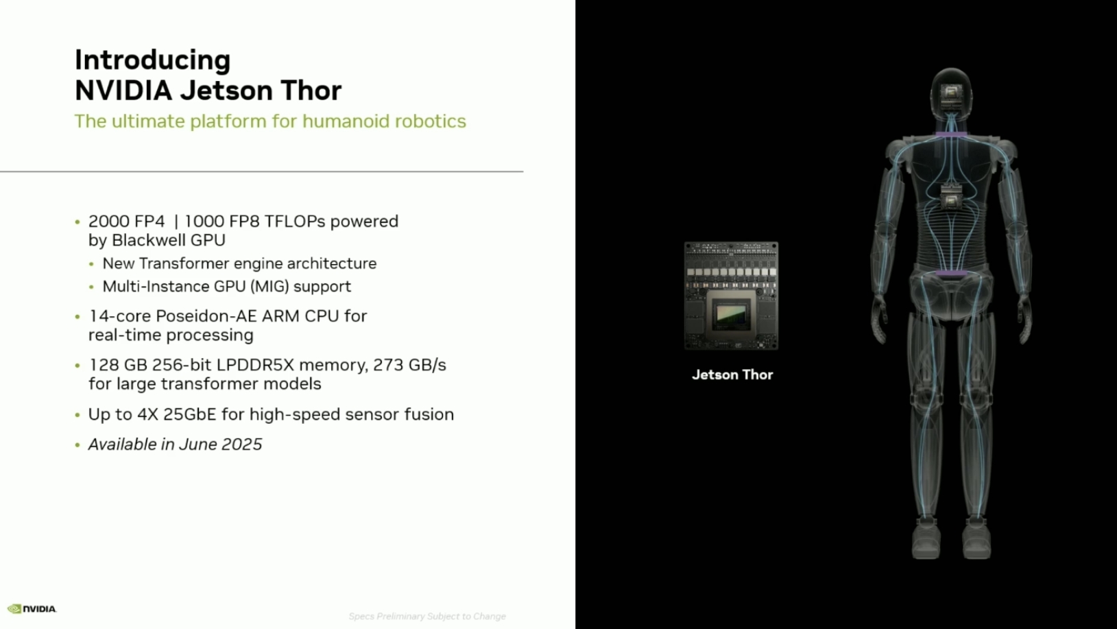 NVIDIA Jetson AGX Thor 邊緣運算平台