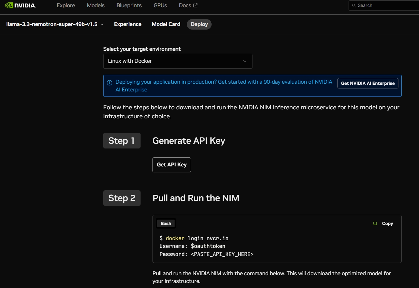 取得 NVIDIA NIM API Key